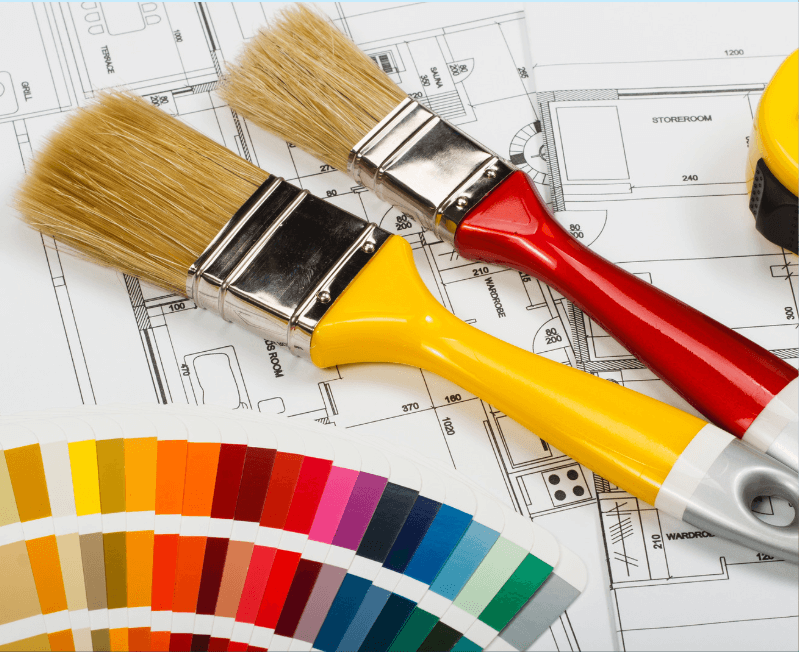 Painting tools and color selection